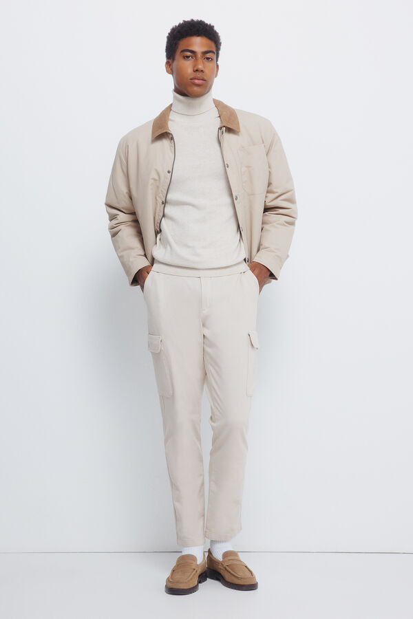 Springfield Pantalón cargo comfort fit beige