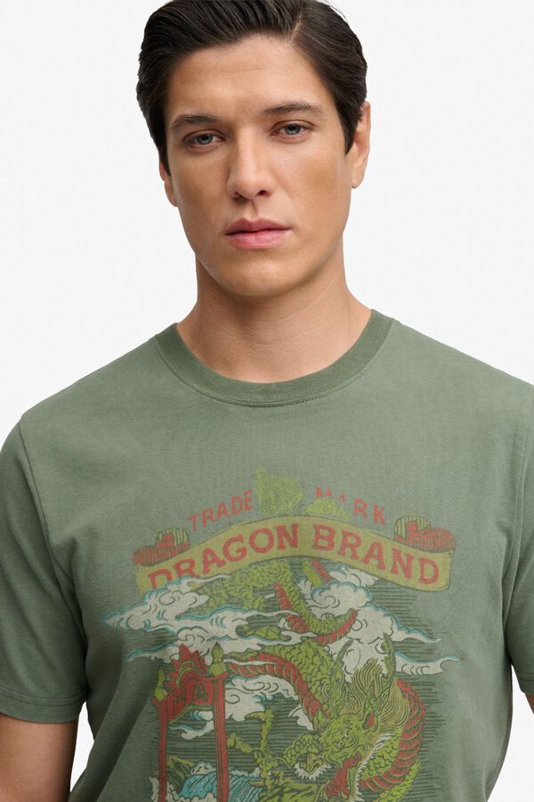 Superdry Japanese print short-sleeved T-shirt printed