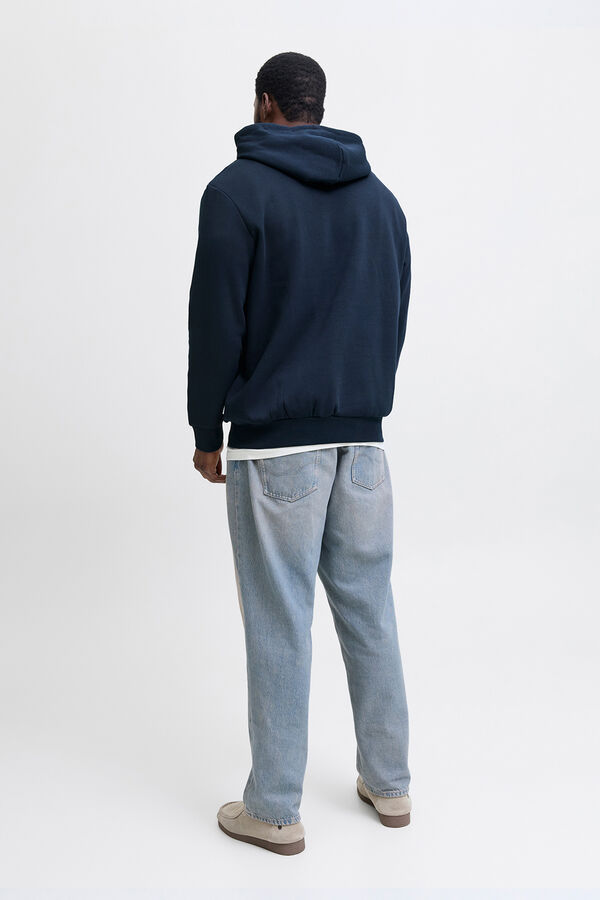 Jack & Jones PLUS Sudadera con capucha b&aacute;sica azul