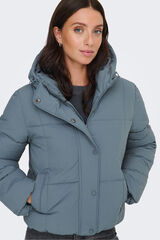 JDY Abrigo acolchado gris