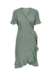 Only Vestido curto cruzado