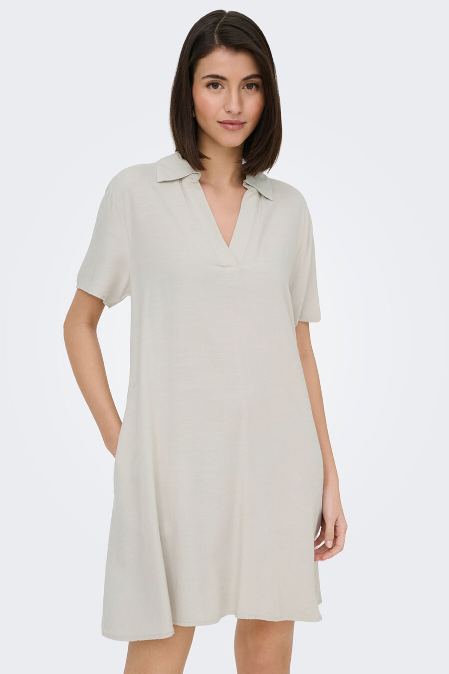 Vestido corto camisero