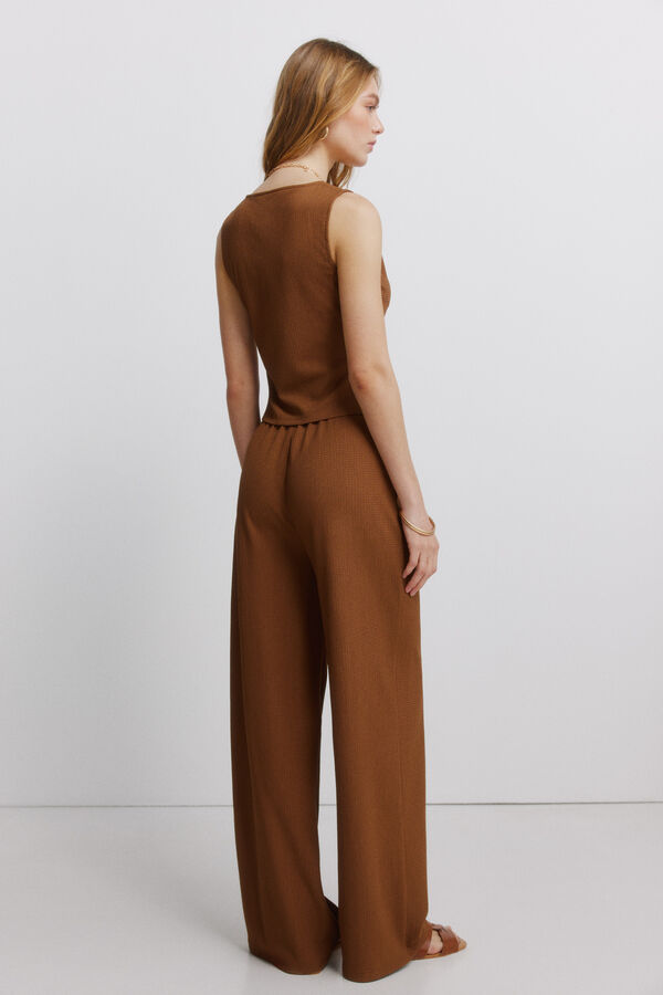 Springfield Drawstring long trousers nude