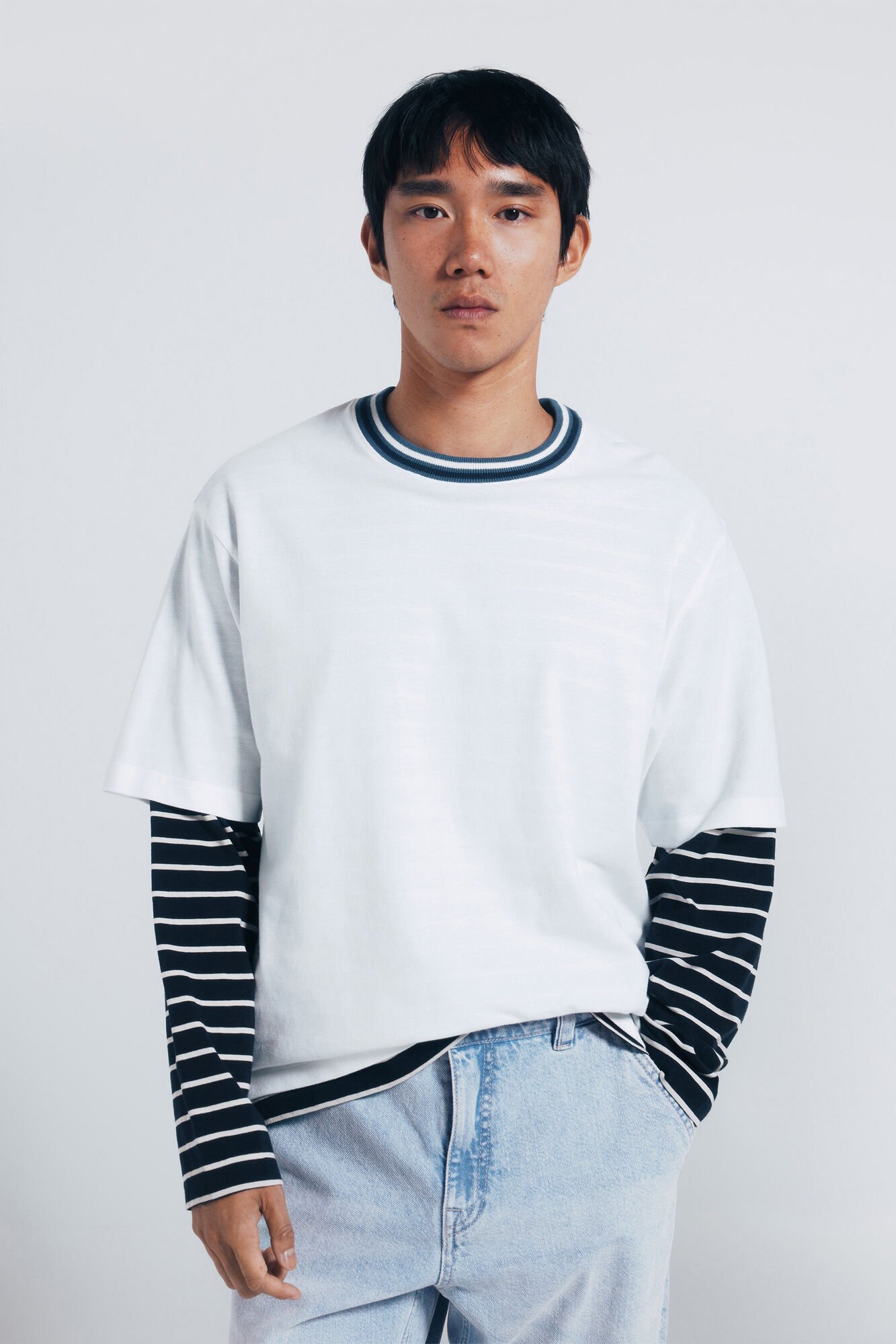 Springfield Piqu&eacute; tipping T-shirt