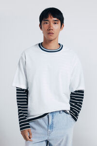 Springfield T-shirt com debrum piqué