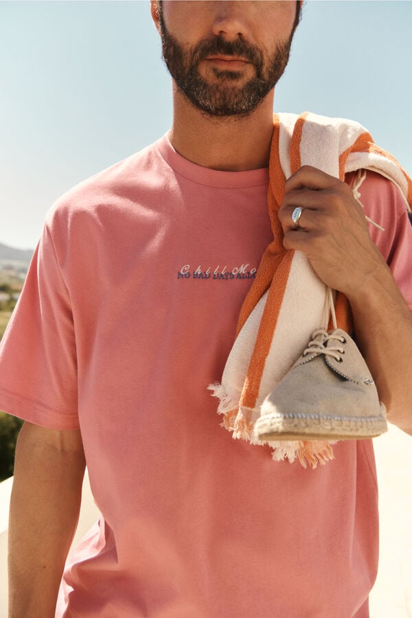 Springfield Coffee wave T-shirt pink