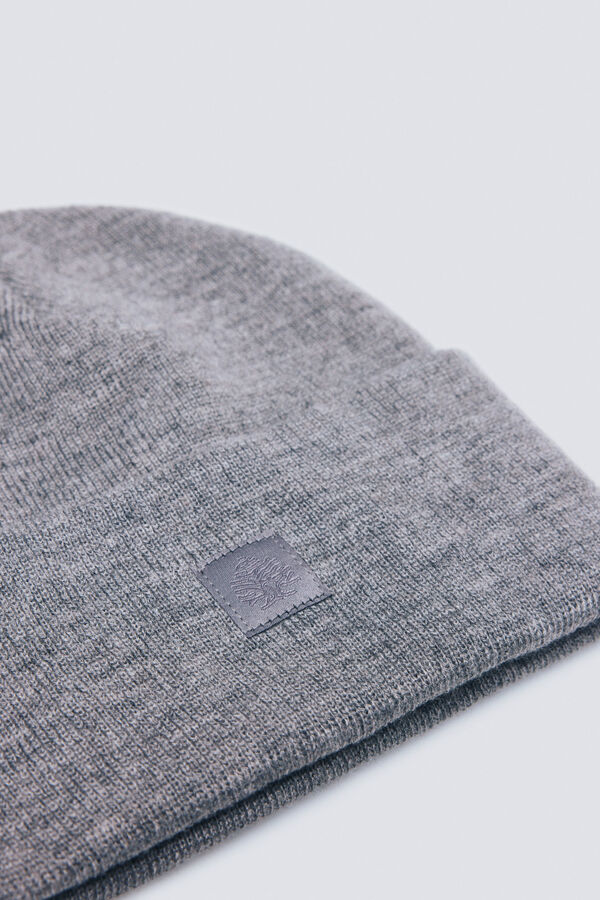 Springfield Knitted beanie jersey-knit grey