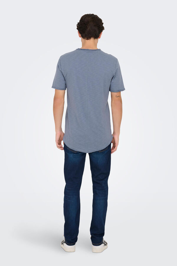 Springfield Camiseta manga corta azul medio