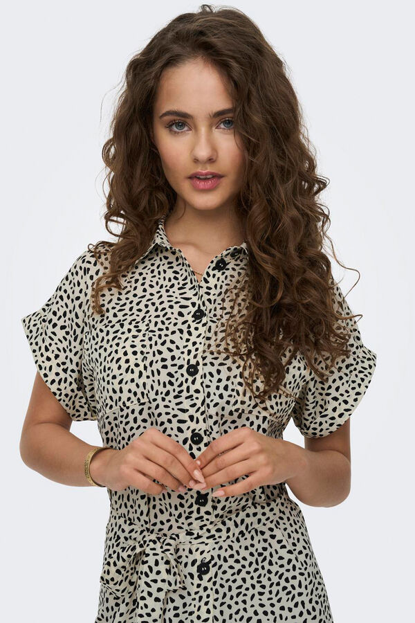 Only Midi shirt dress white