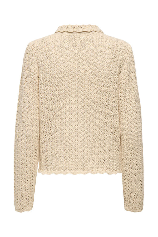 JDY Openwork knit jersey-knit grey