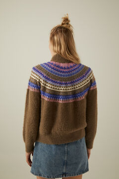 Springfield Jacquard-knit jumper silber