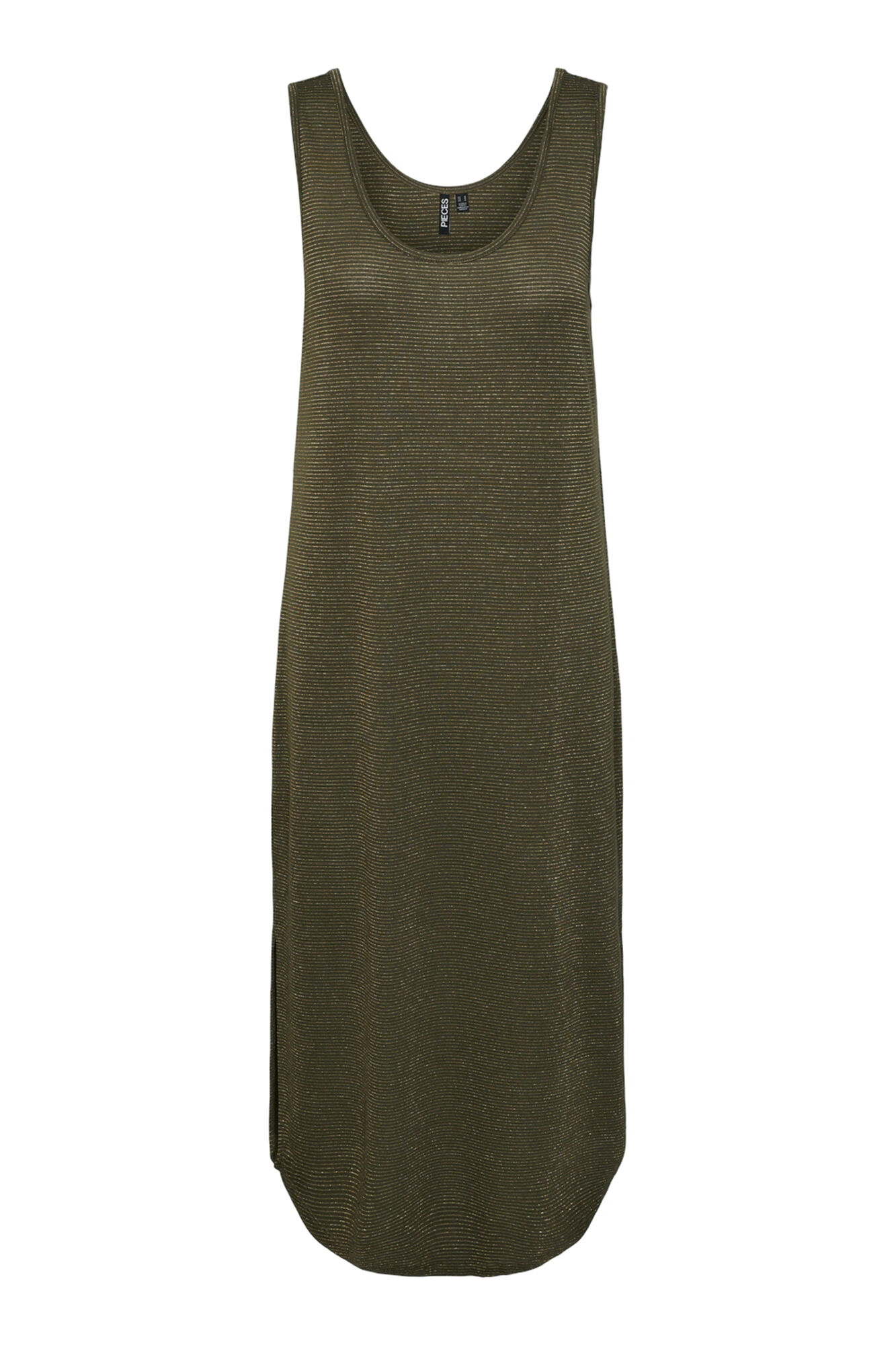 Pieces Vestido midi fluido con lurex