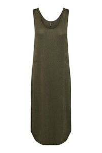 Pieces Vestido midi fluido con lurex