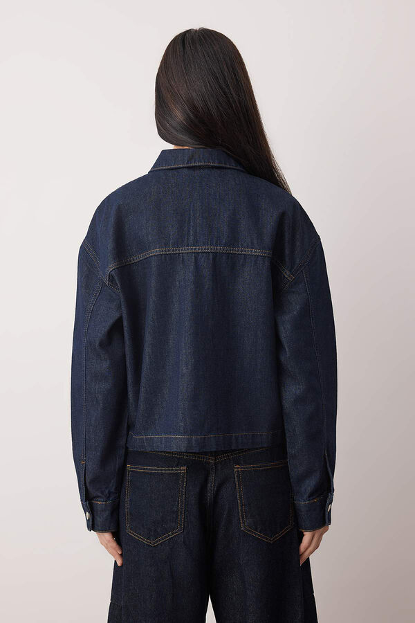 Trendyol Double-breasted blazer blue