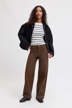 Jack & Jones Pantal&oacute;n wide leg de tiro alto