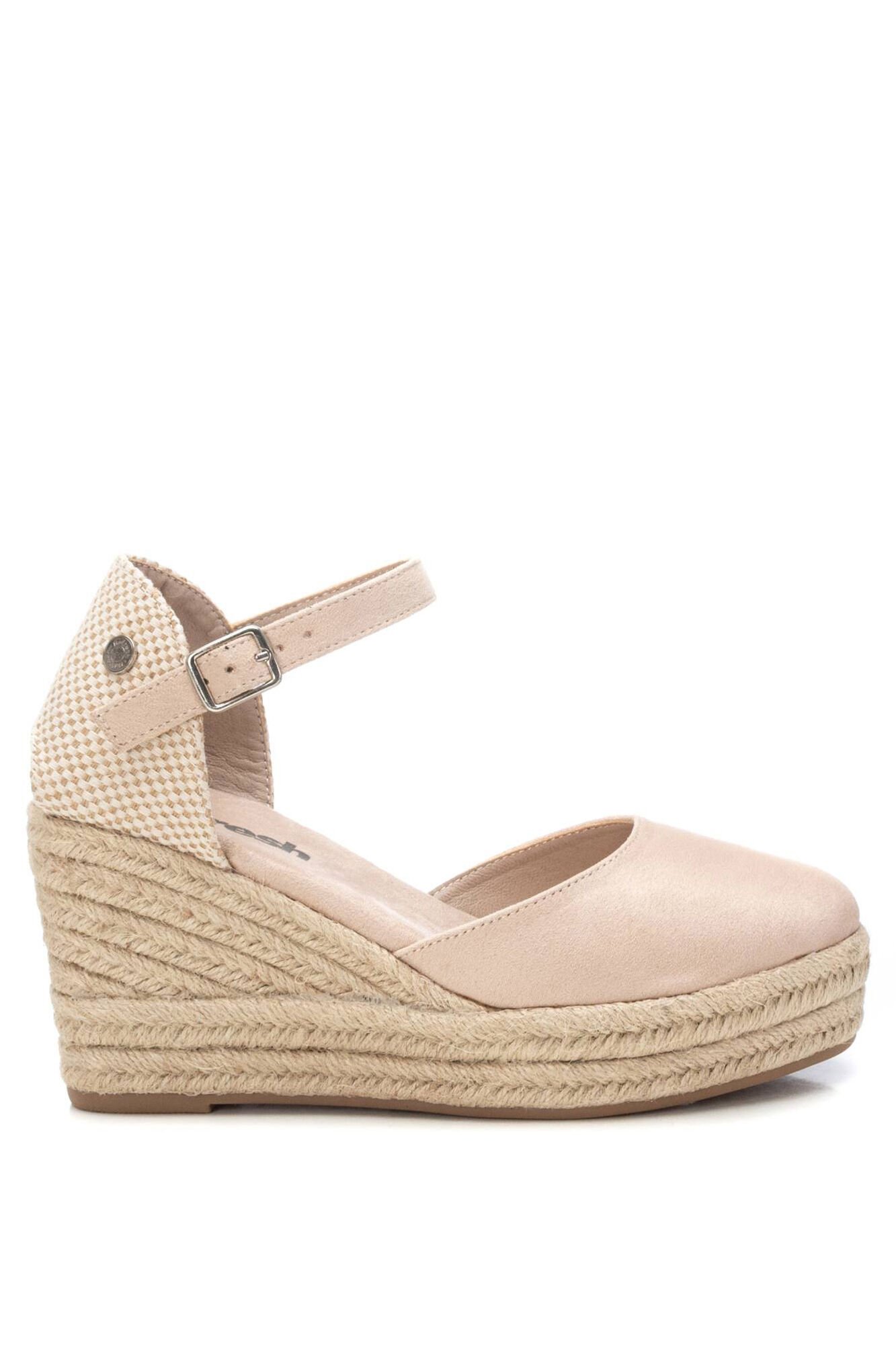 Refresh alpargatas de camur&ccedil;a com salto plataforma