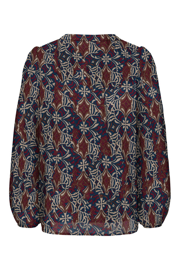 Only Blusa de manga larga azul