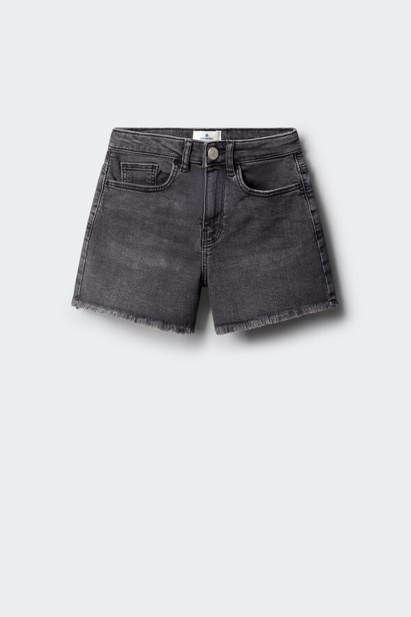 Springfield Kids Short denim b&aacute;sico ni&ntilde;a gris