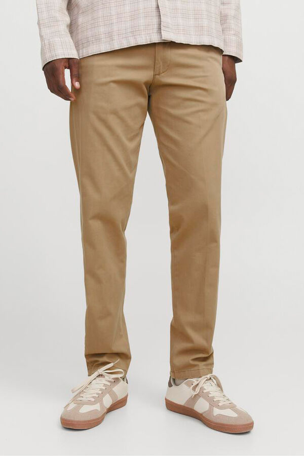 Jack & Jones Pantal&oacute;n chino de corte relajado tostado