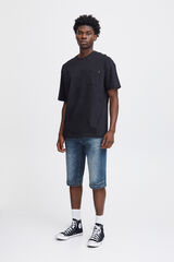 Blend Bermuda Denim Capri azul