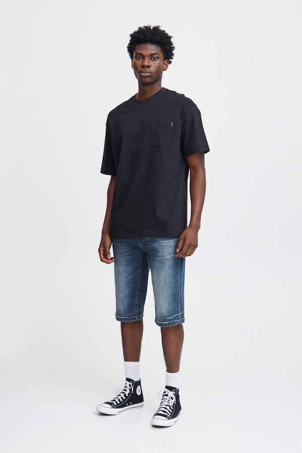 Blend Bermuda Denim Capri azul