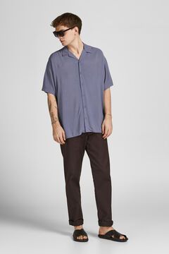 Springfield Loose short-sleeved shirt purple