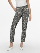 Only Pantal&oacute;n recto fluido negro