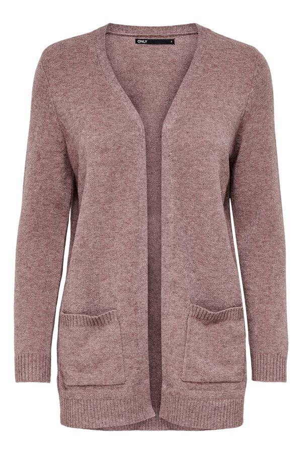 Only Strickjacke mit Taschen Rosa