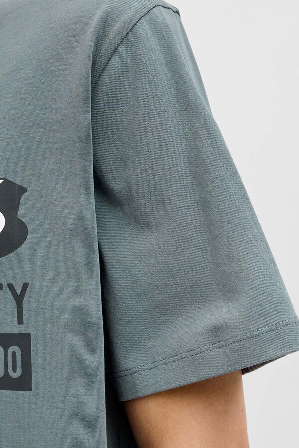 Jack & Jones Camiseta logo grande gris