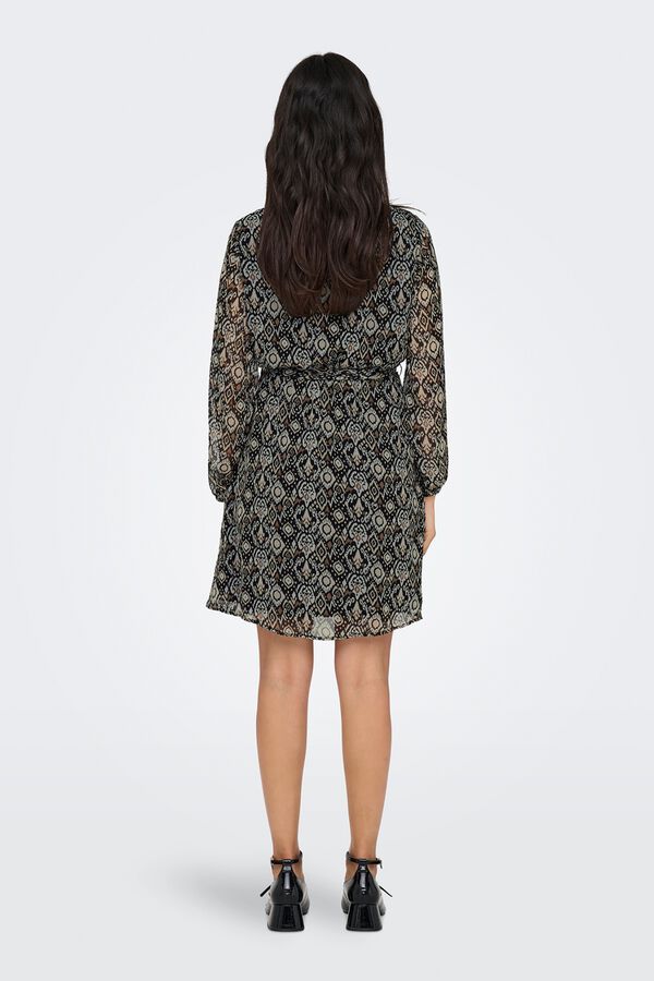 Only Chiffon short dress black