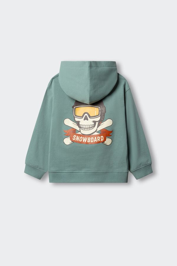 Springfield Kids Sudadera calavera snowboard ni&ntilde;o azul