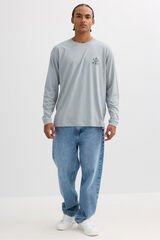 Inside Camiseta de manga larga azul