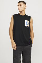 Springfield Camiseta oversize sin mangas negro