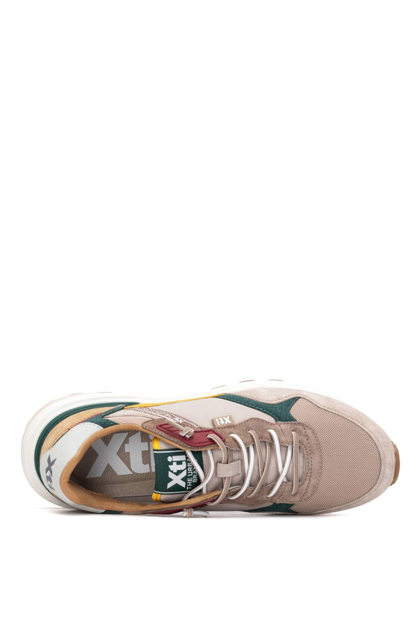 XTI Suede cushioning trainers grey