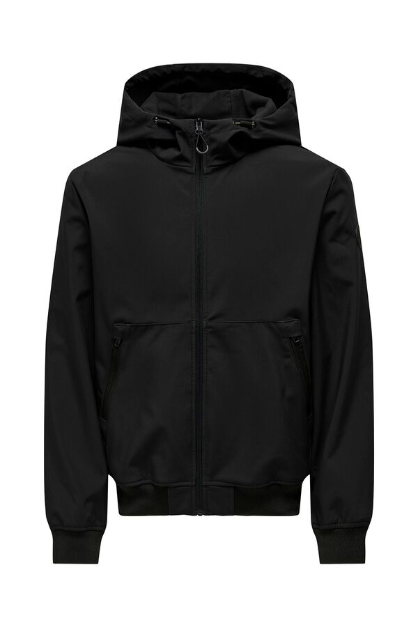 Only & Sons Casaco t&eacute;cnico estilo bomber para homem preto