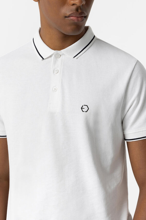 Tiffosi Polo Piqu&eacute; blanco