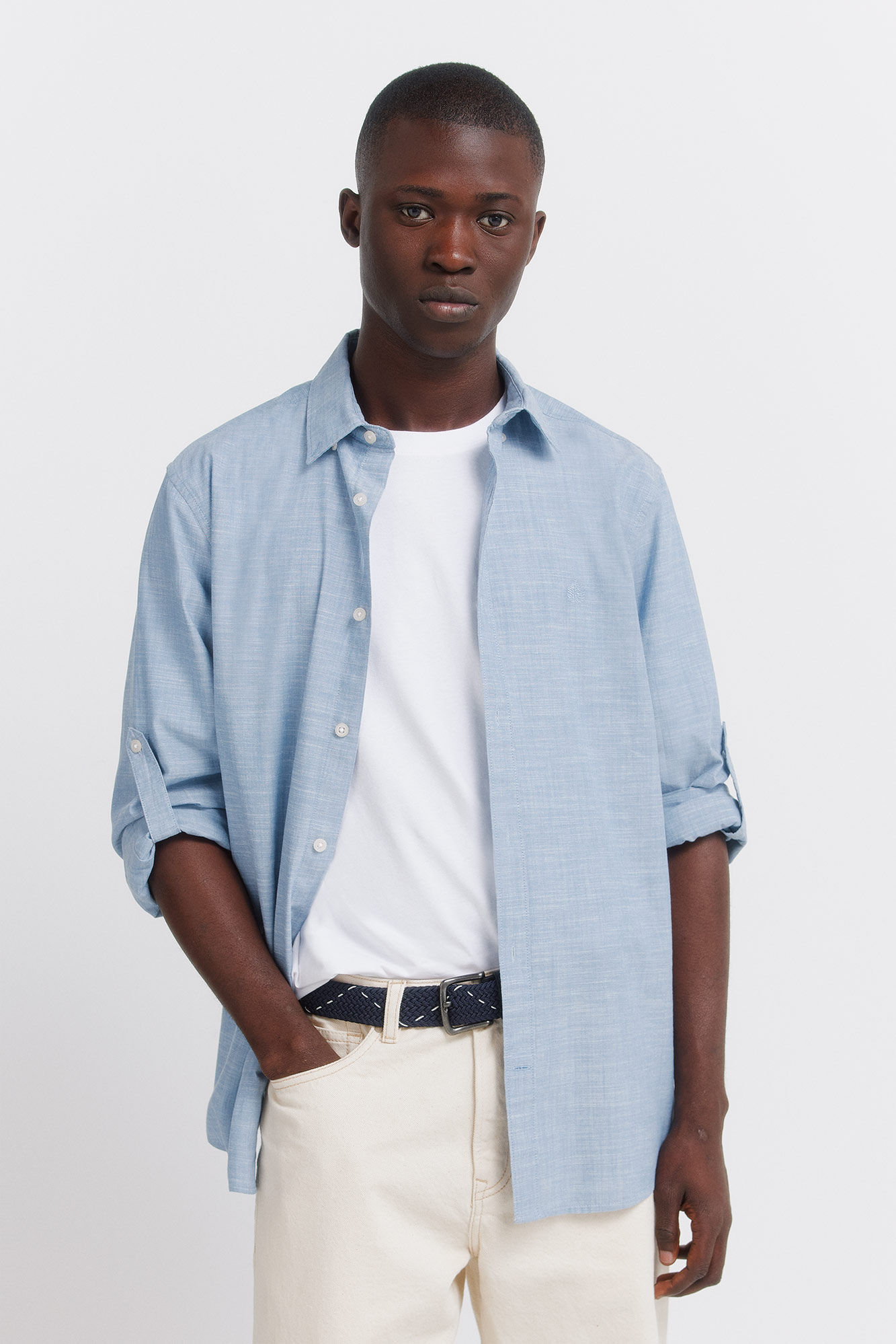 Springfield Slub cotton shirt