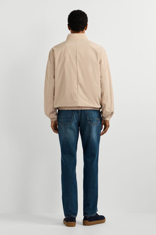 Pepe Jeans Bomber jacket with piping grey