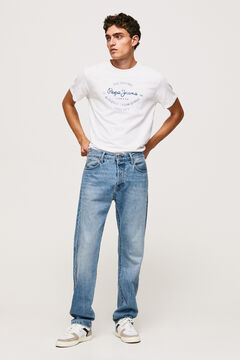 Springfield Camiseta hombre Pepe Jeans. blanco