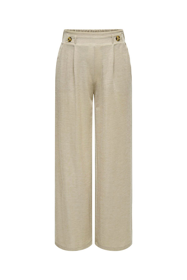 Springfield Wide leg buttons trousers gray