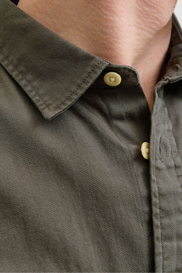 Jack & Jones Camisa estilo sarga tostado
