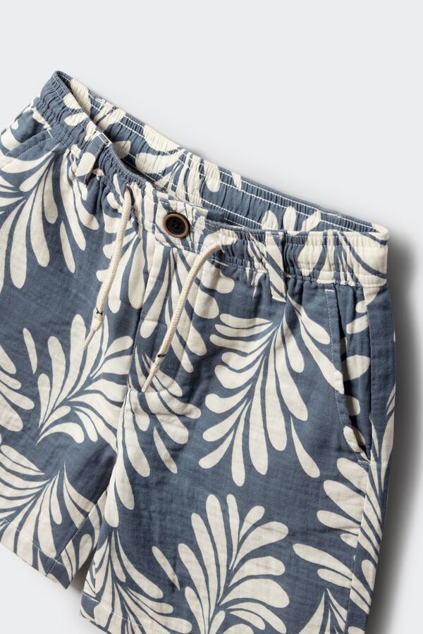 Springfield Kids Kids palm Bermuda shorts blue