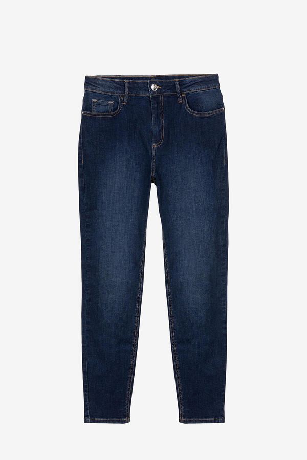 Springfield Jeans Lauren Skinny Tiro Alto azul medio