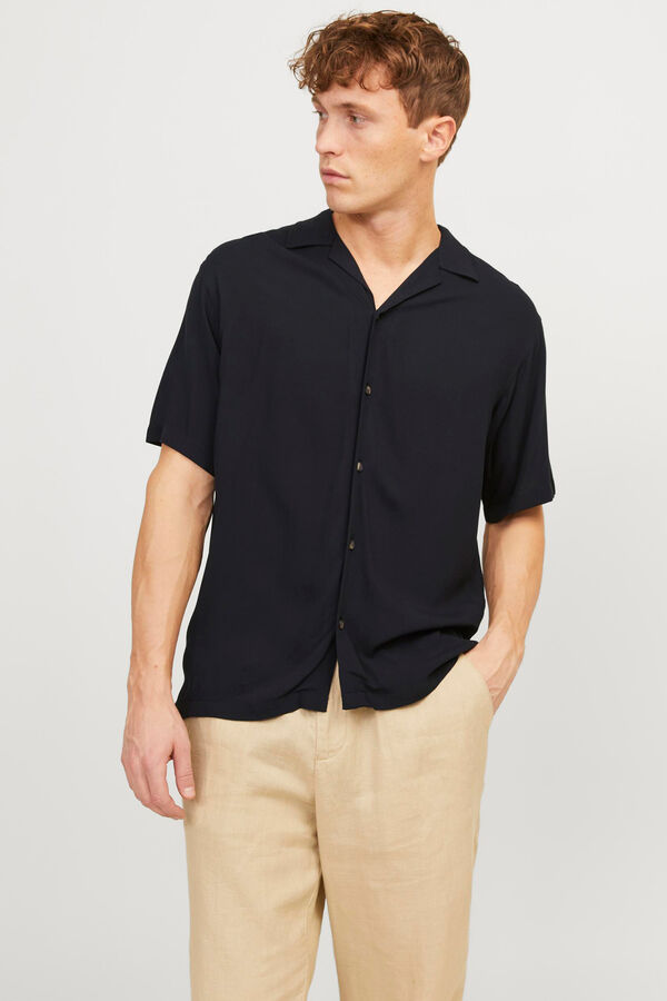 Springfield Camisa relaxed fit preto