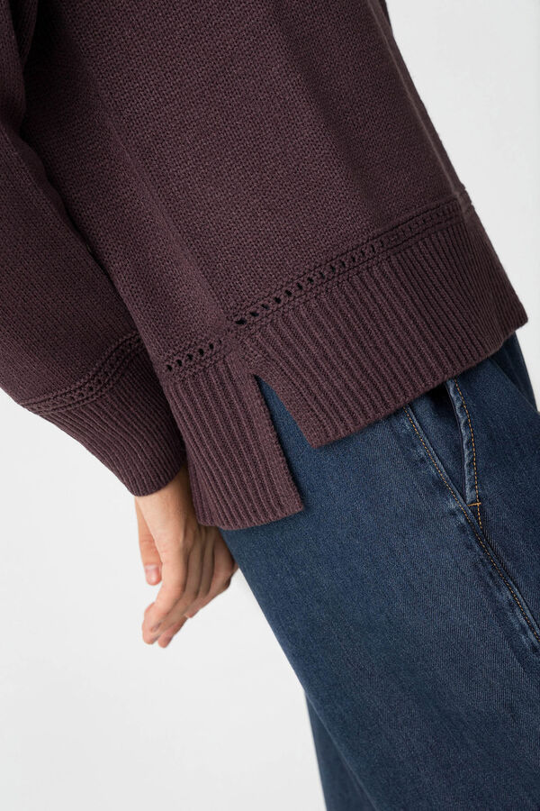 Tiffosi Blouse with Openwork printed