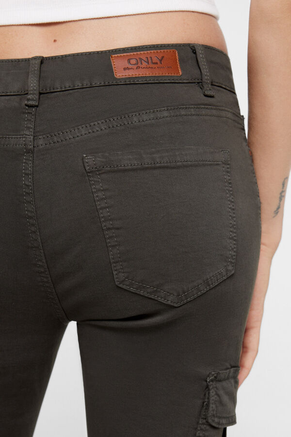 Only Slim fit cargo trousers green