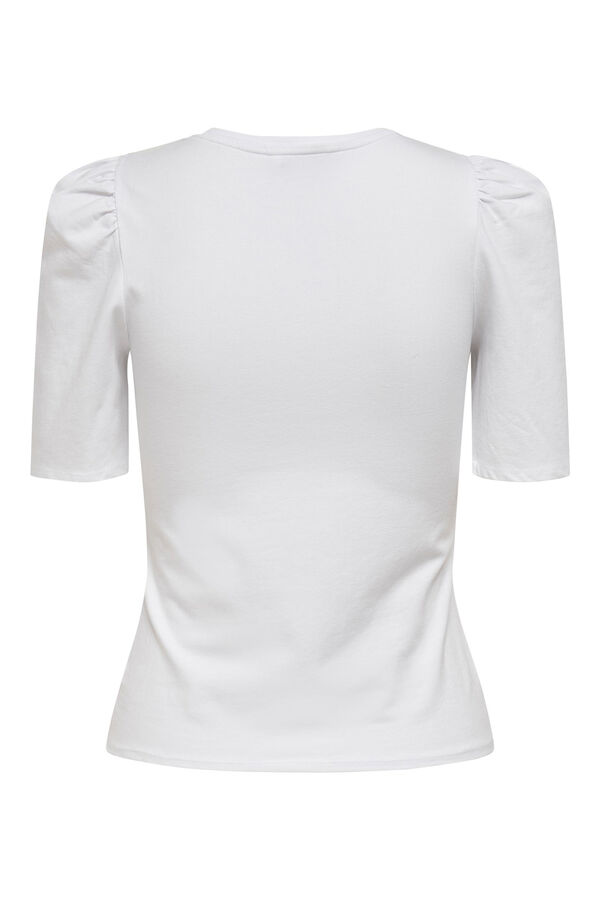 Springfield Top with flounced sleeves white