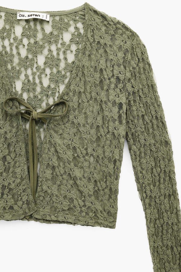 Koton Lace cardigan top imprim&eacute;