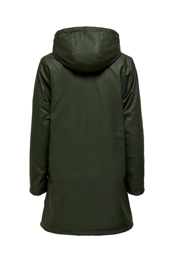 Only fleece raincoat green