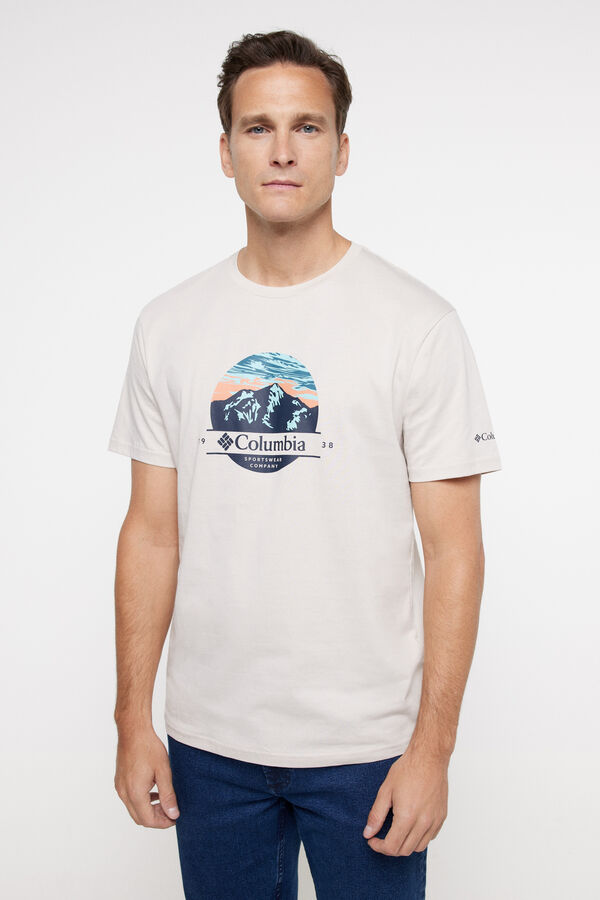 Springfield Columbia Path Lake™ print T-shirt <br> bež